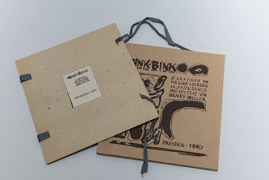 Bink-Bink, Künstlerbuch von Helge Leiberg, Dresden 1980, Sign. S.B.4049 | Das Künstlerbuch gehört zu den ersten nonkonformen Büchern, die von der SLUB erworben wurden. Es gelangte bereits 1982 in den Bestand