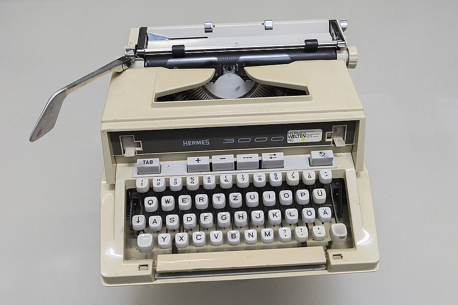 Siebecks Schreibmaschine; © SLUB Dresden, Ramona Ahlers-Bergner