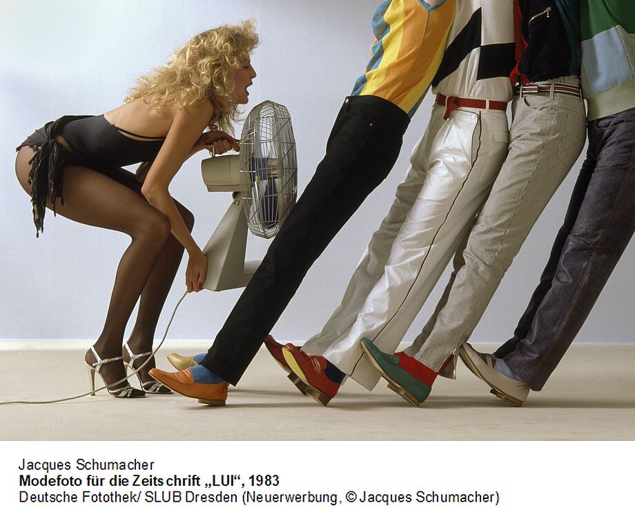 Modefoto für die Zeitschrift "LUI" 1983 (c) Jacques Schumacher
