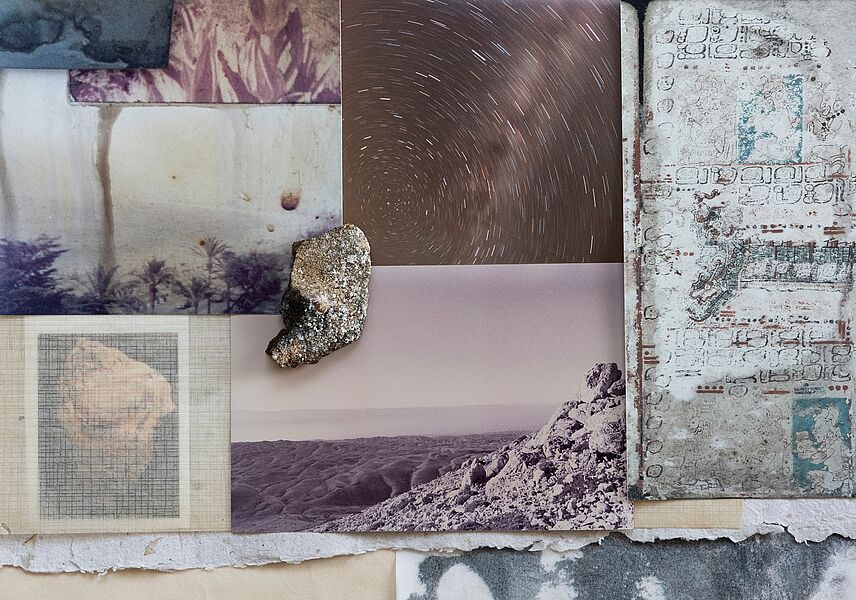 Ausschnitt aus Caroline Tabet: The Indeterminate Space of a Constellation, Collage für die MagicBox der SLUB Dresden 2022 // (c) Caroline Tabet 2022
