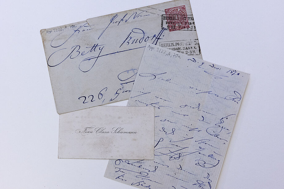 Eigenhändiger Brief Clara Schumann an Betty Rudorff, 9. Dezember 1870, SLUB Dresden, Mscr.Dresd.App.3222,A,70a