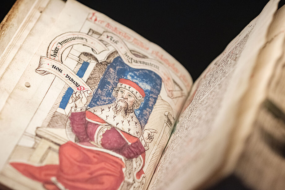 Alchemistische Sammelhandschrift des Johannes de Weyer aus dem Jahr 1485, Foto: Anne Lippert