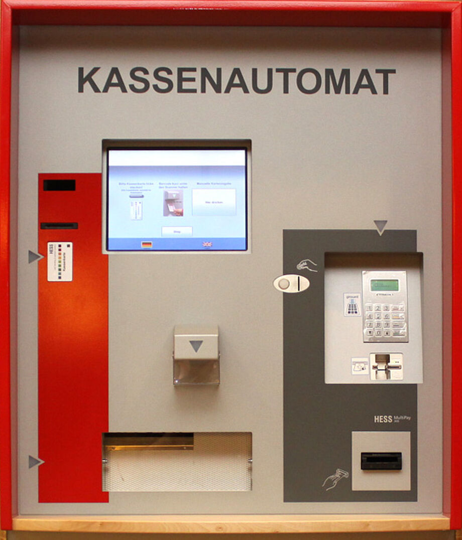 Kassenautomat im Foyer der Zentralbibliothek