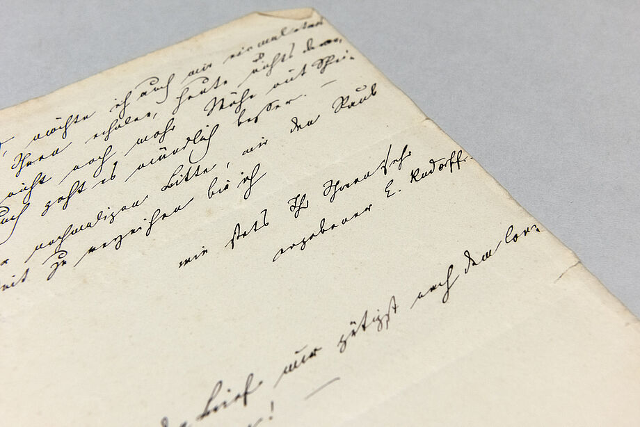 Eigenhändiger Brief Ernst Rudorff an Clara Schumann,  18. November 1860, SLUB Dresden, Mscr.Dresd.App.3222,B,1