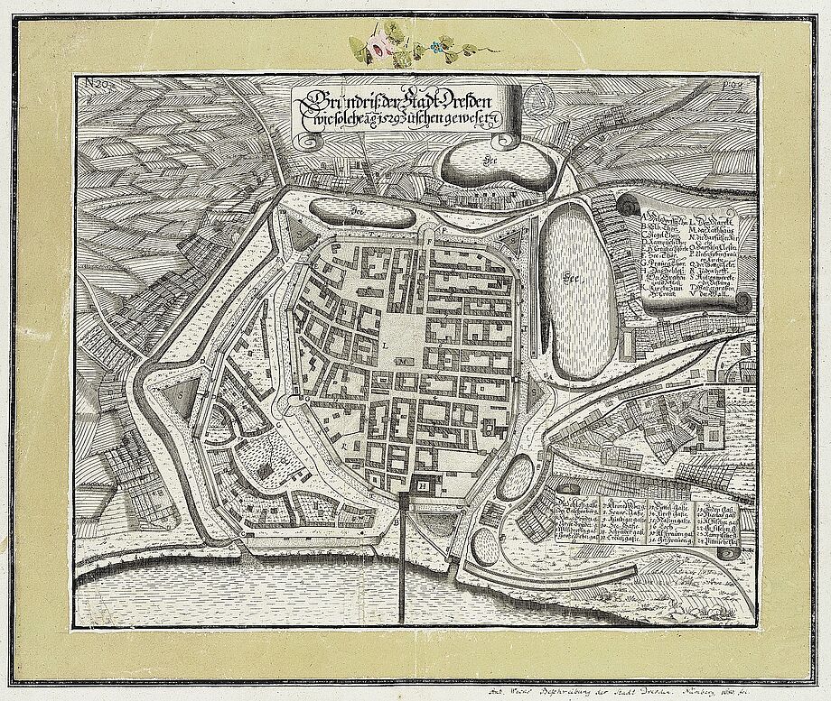 Grundriss der Stadt Dresden anno 1529
